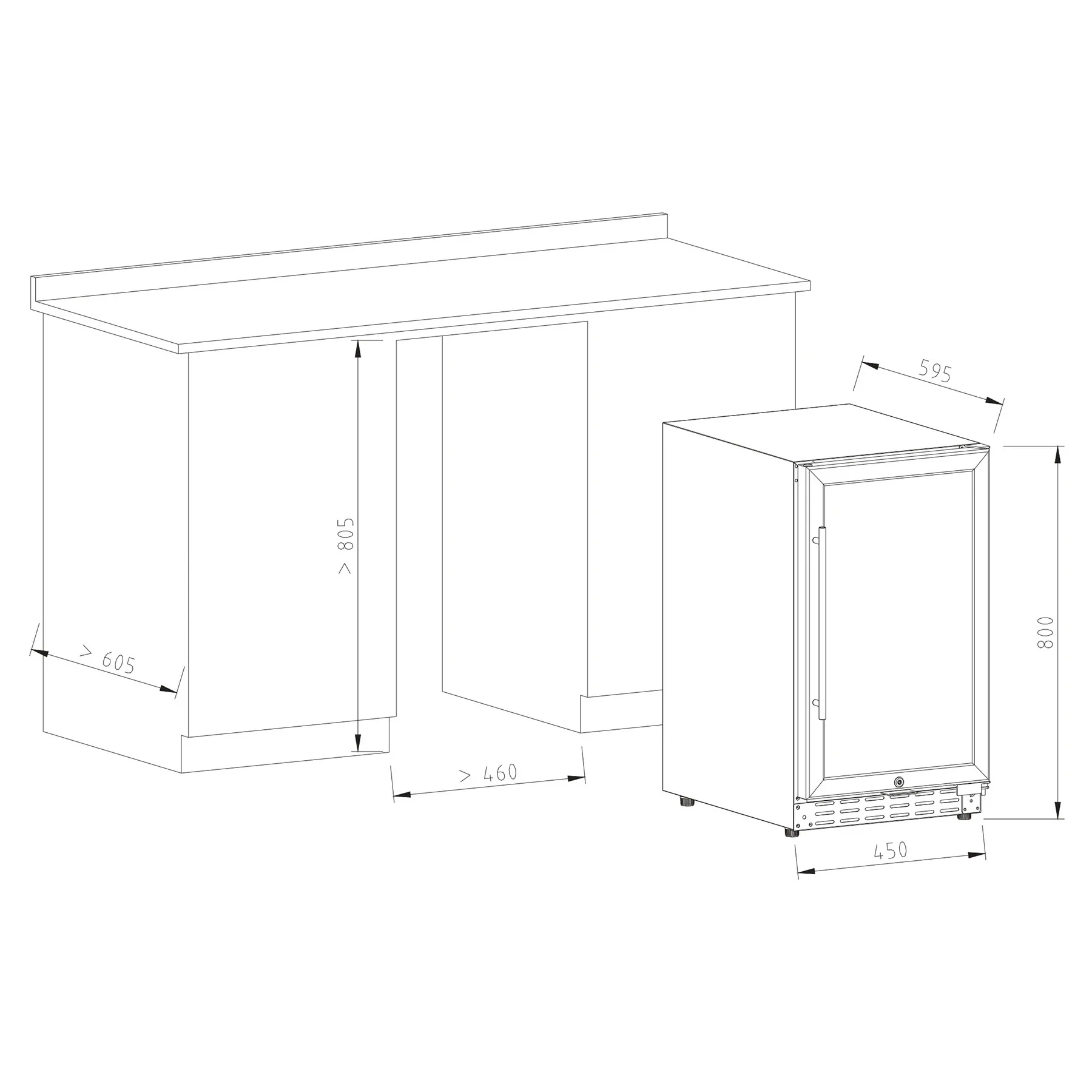 Vinoteca encastrable 33 botellas Vinobox V40 GC 2T Inox doble zona - Image 9
