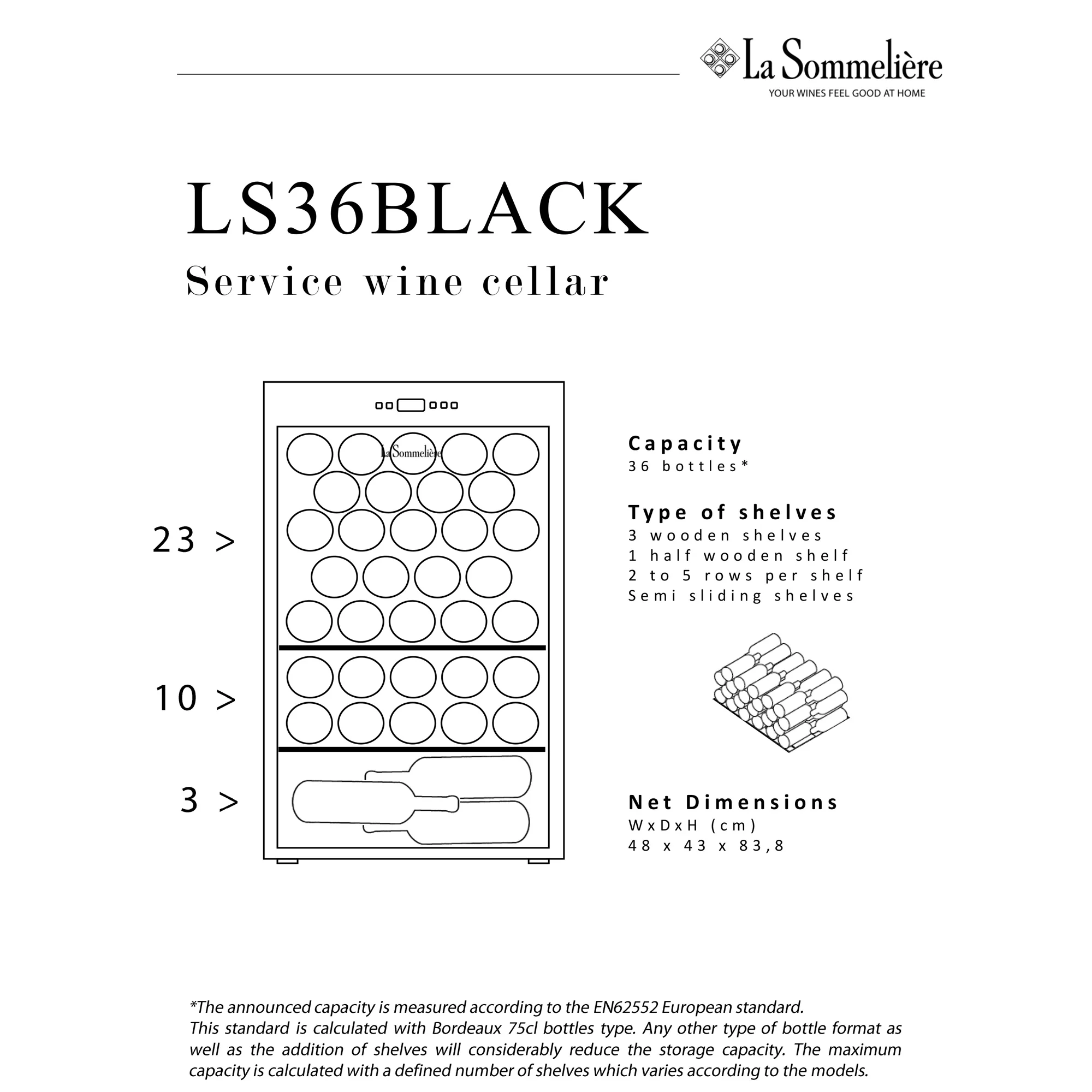 Vinoteca 36 botellas La Sommelière LS36 Black - Image 18