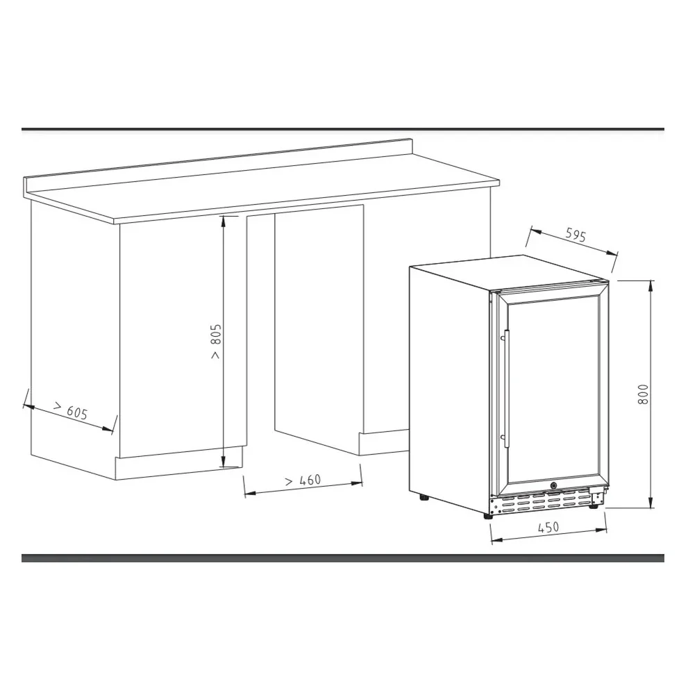 Vinoteca 34 botellas Vinobox V40 GC 1T Encastrable Inox - Image 9