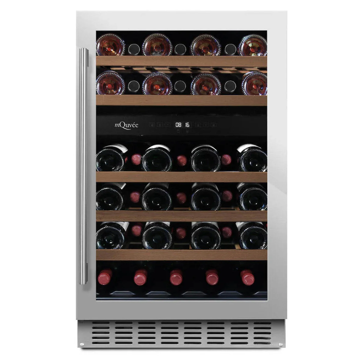 Vinoteca 38 botellas mQuvée WineCave 700 50D Stainless doble zona