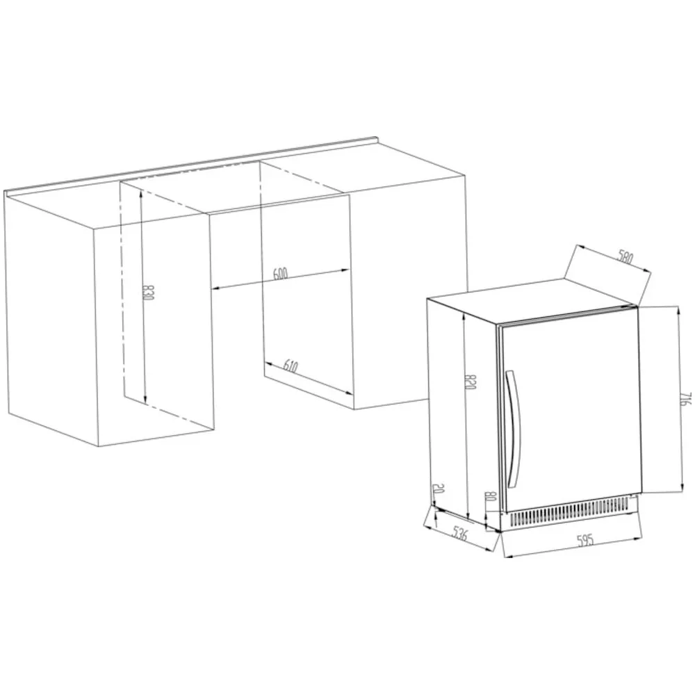 Vinoteca 40 botellas Cavin Scandinavian Collection 40 Fullglass Black - Image 5