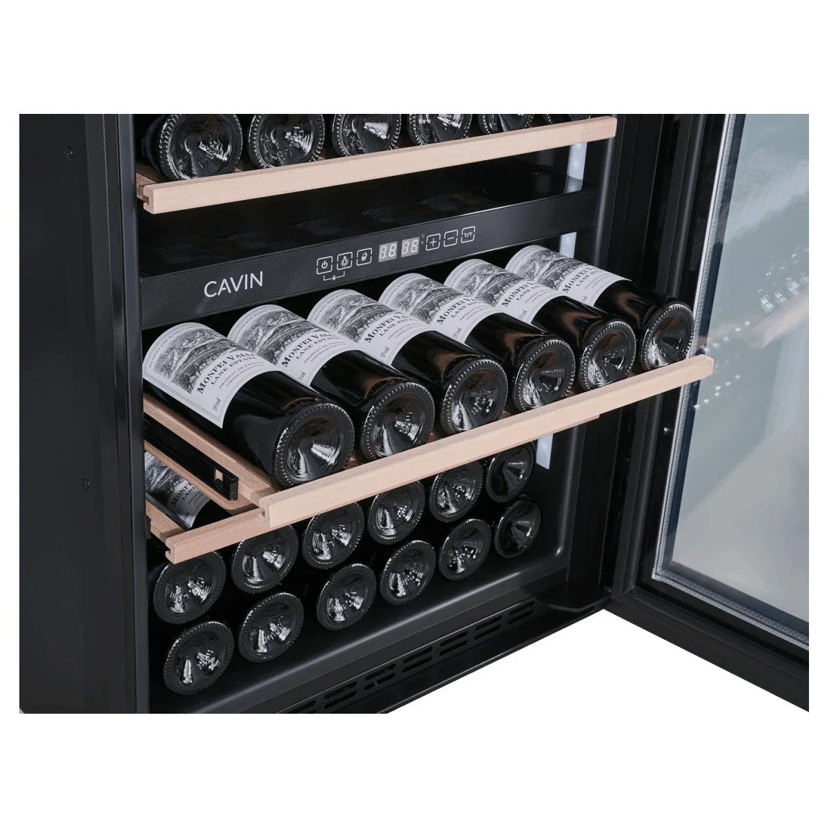 Vinoteca 42 botellas Cavin Scandinavian Collection 90 Fullglass Black - Image 8