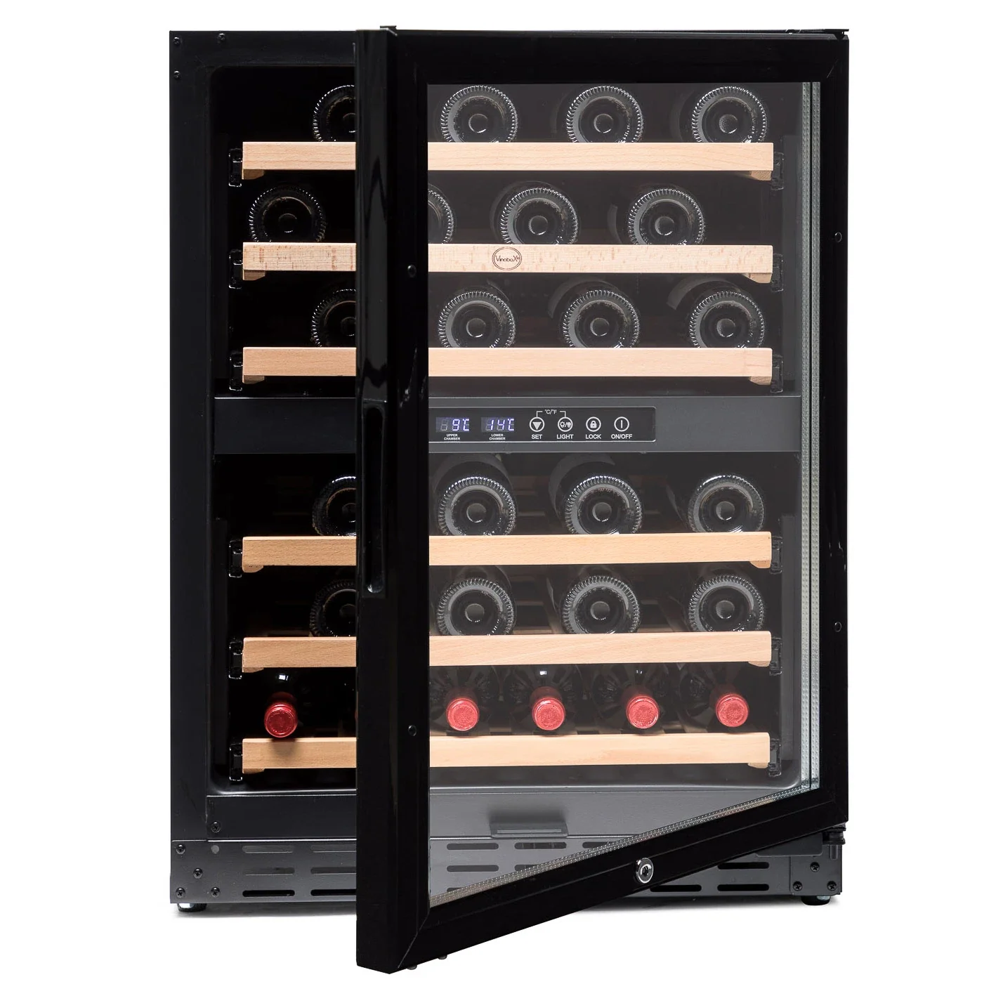 Vinoteca encastrable 50 botellas Vinobox V50 GC 2T Black doble zona - Image 2