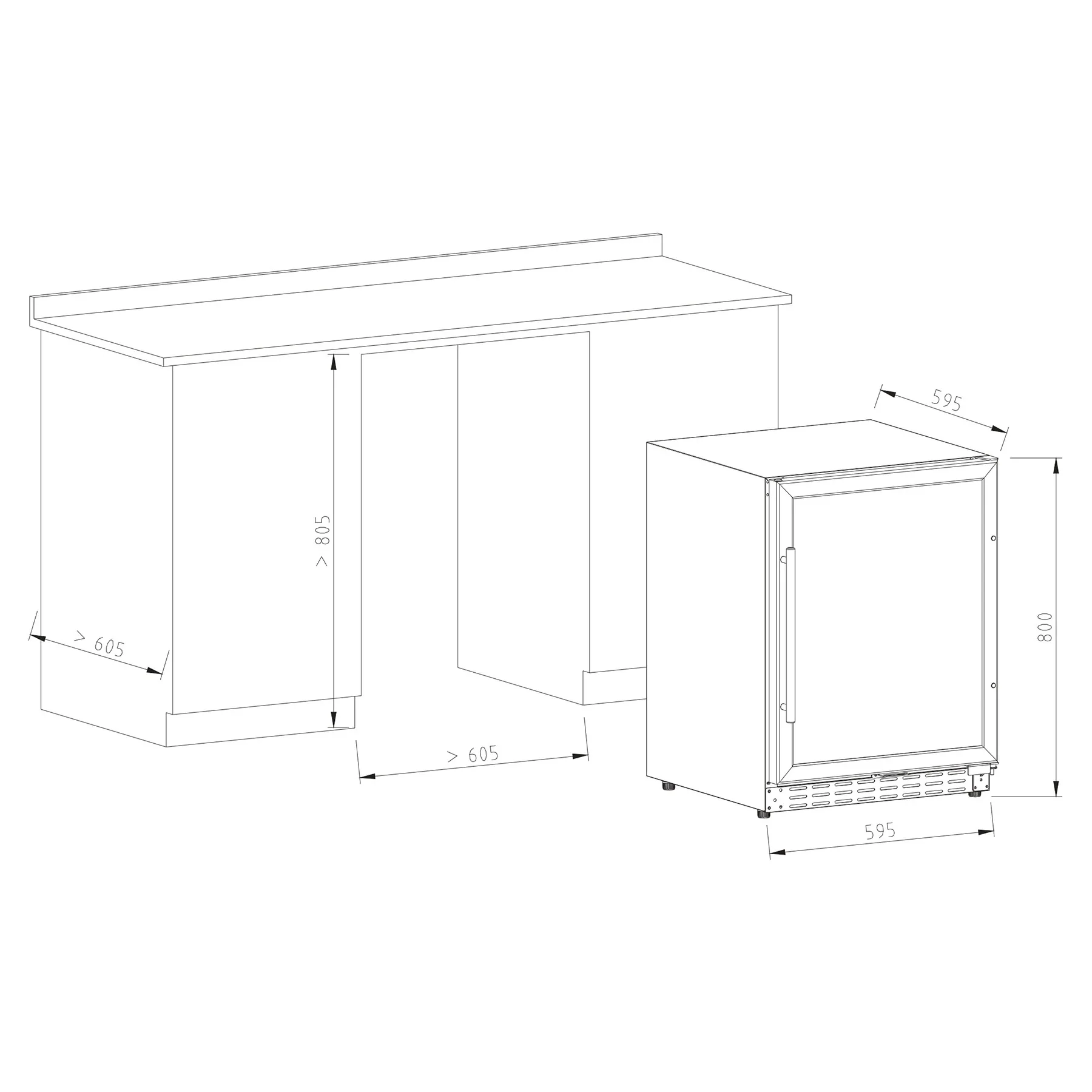 Vinoteca 50 botellas encastrable Vinobox V50 GC 1T Inox - Image 7