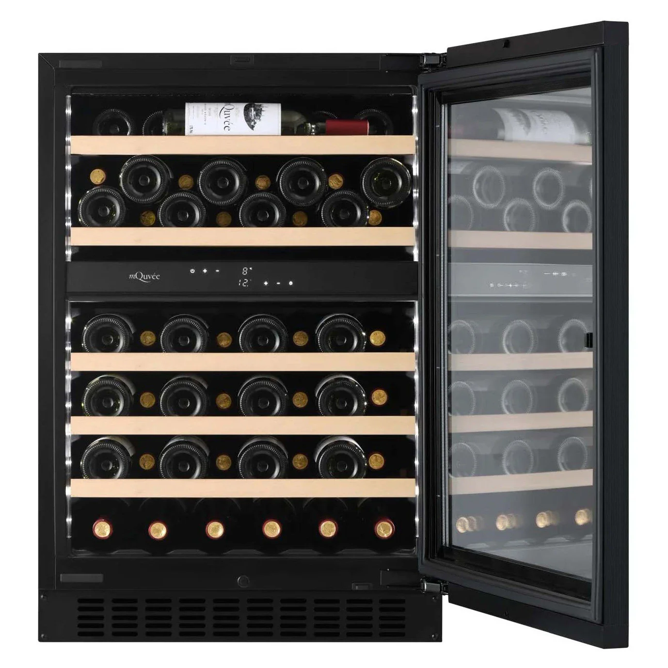Vinoteca 53 botellas mQuvée WineCave Exclusive 780 60D doble zona Panel Ready - Image 3