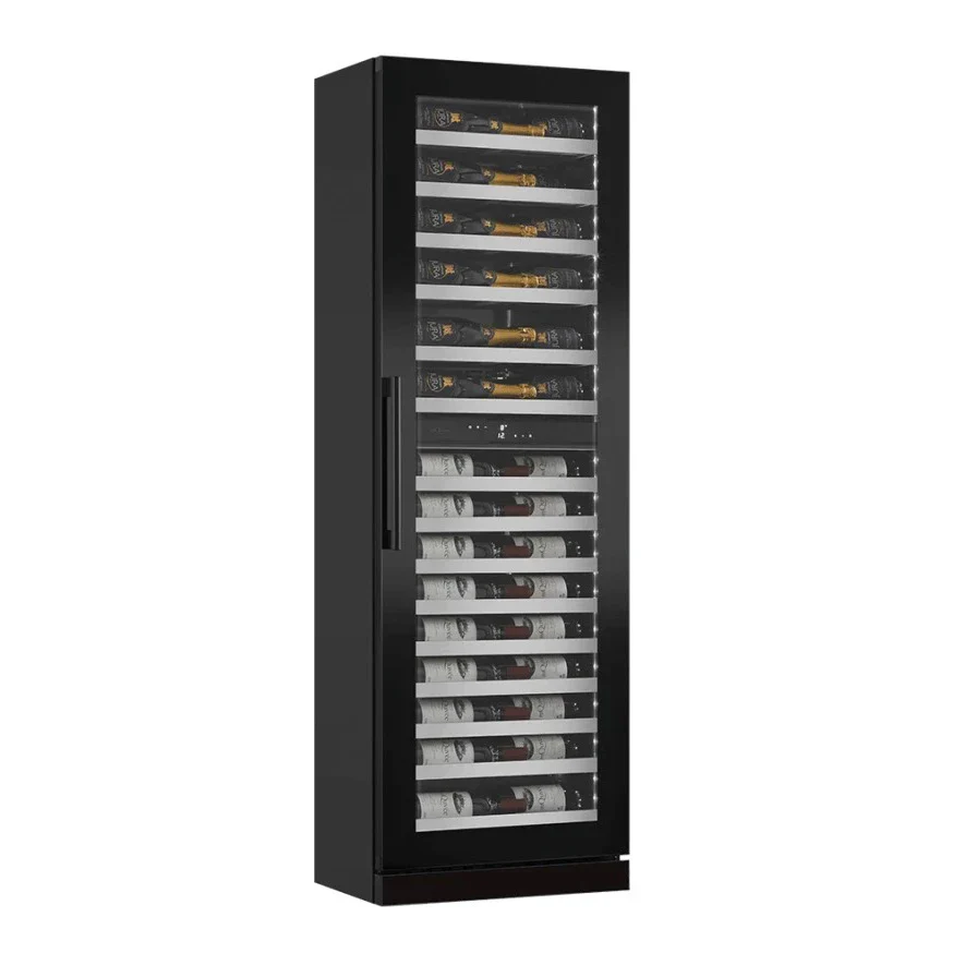 Vinoteca 57 botellas mQuvée WineCave Slim 182D Fullglass Black doble zona - Image 2