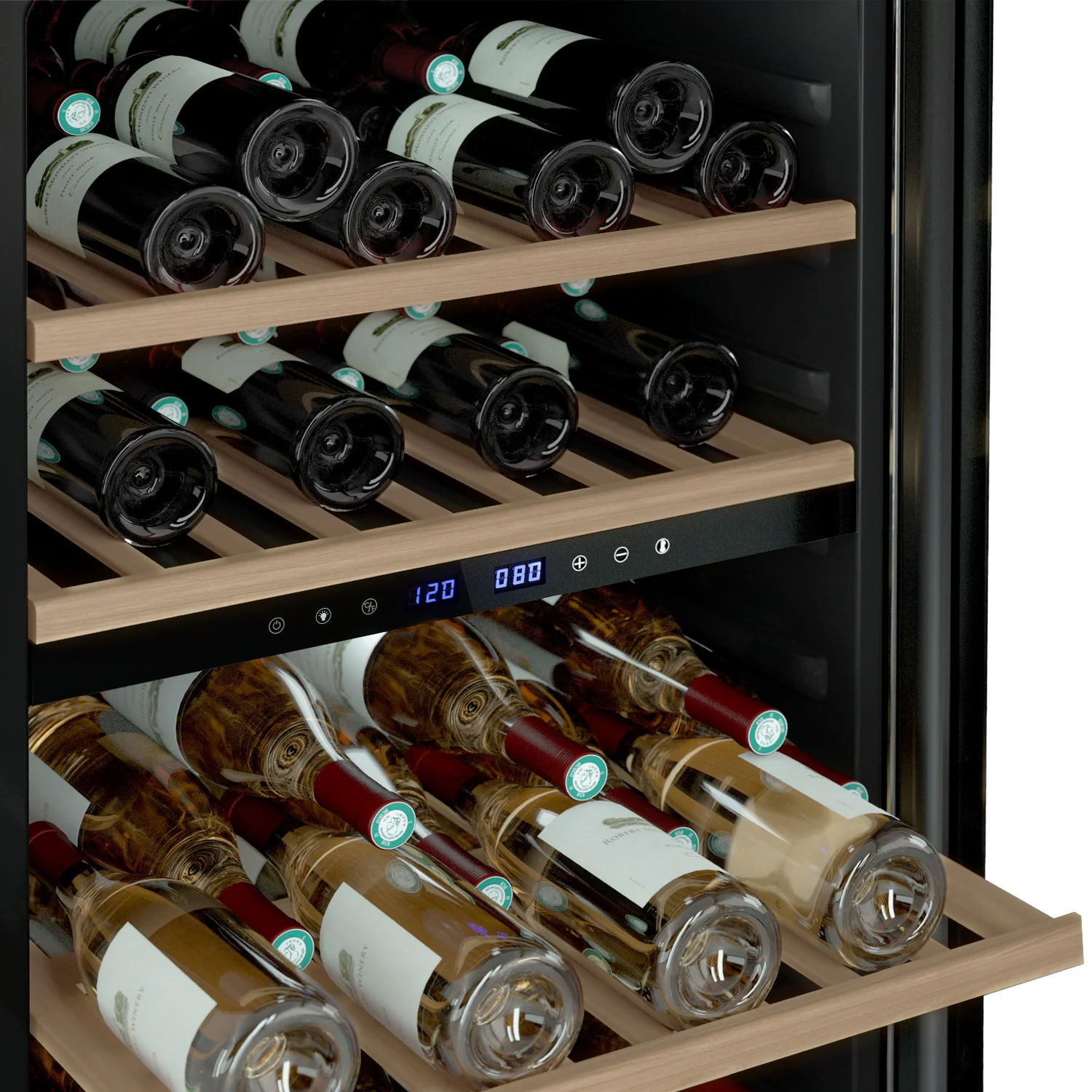 Vinoteca 62 botellas Les Petits Champs CAVCDB62 doble zona - Image 4