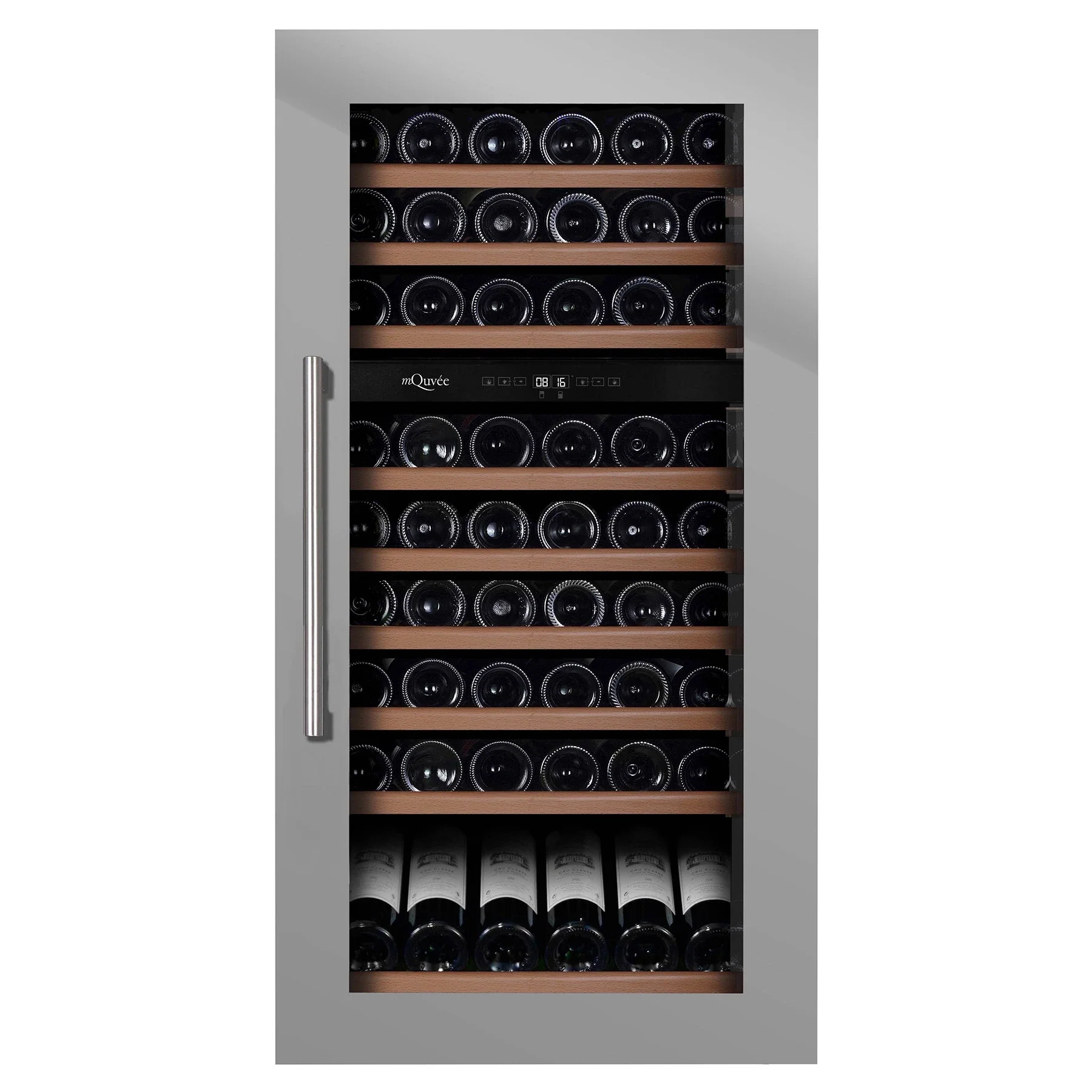 Vinoteca encastrable 70 botellas mQuvée WineKeeper 70D doble zona Stainless