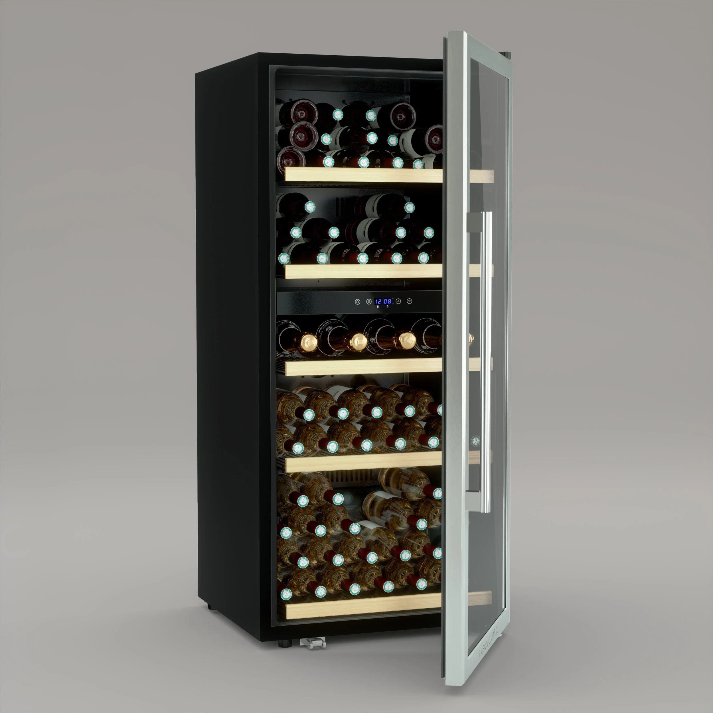 Vinoteca 91 botellas Les Petits Champs CAVCD91 doble zona