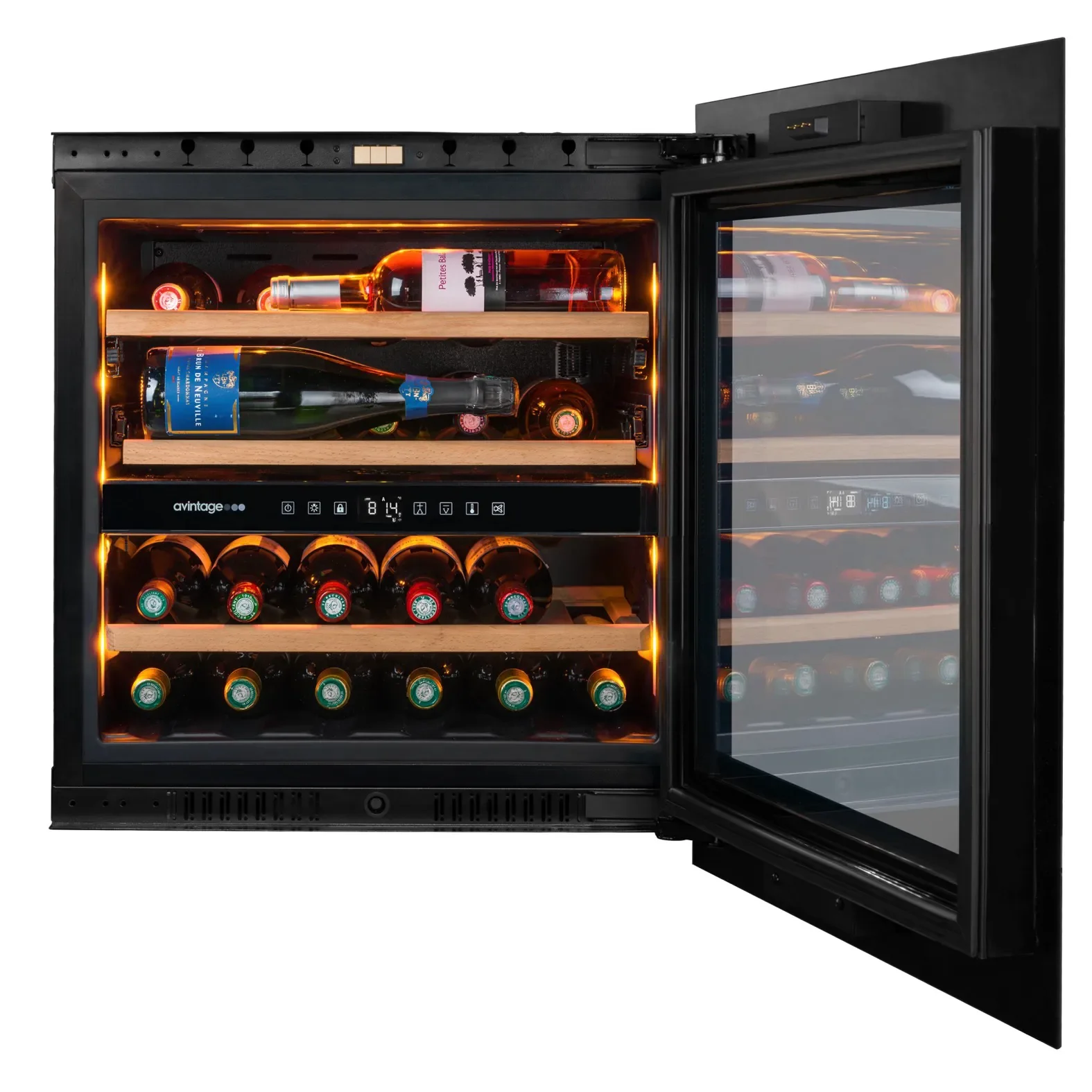 Vinoteca encastrable en columna 24 botellas Avintage AVI60PLATINUM doble zona - Image 11