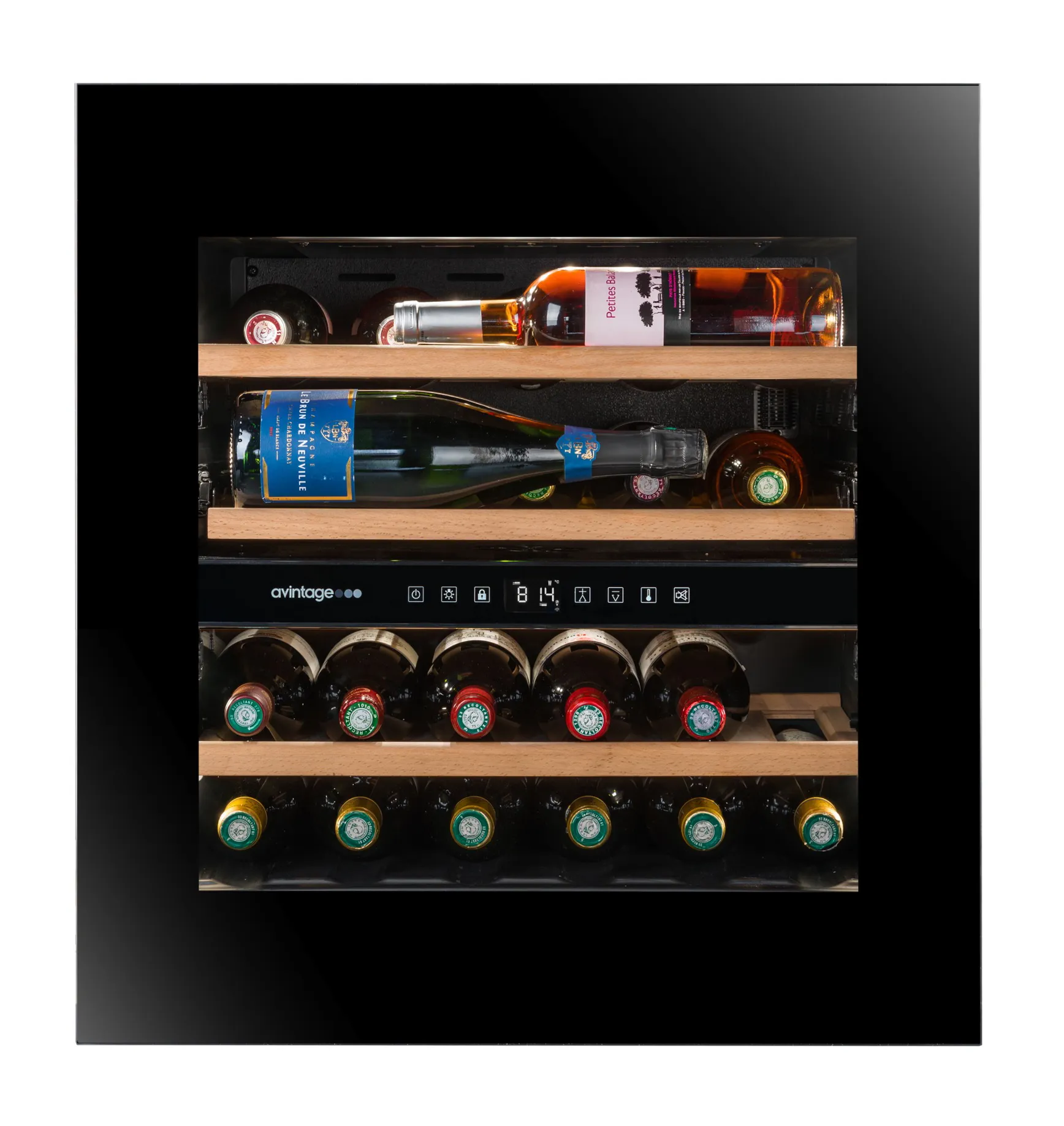 Vinoteca encastrable en columna 24 botellas Avintage AVI60PLATINUM doble zona - Image 6