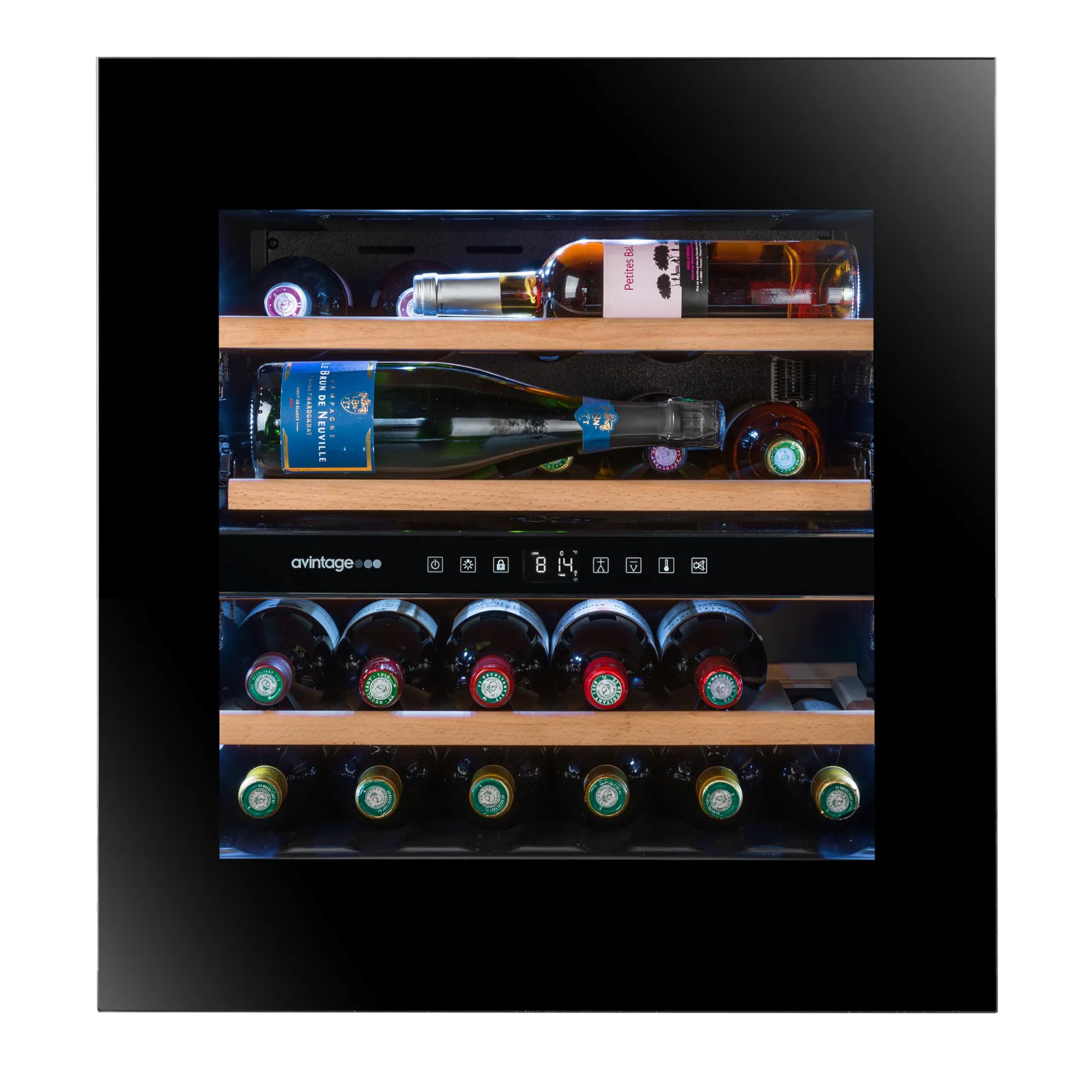 Vinoteca encastrable en columna 24 botellas Avintage AVI60PLATINUM doble zona - Image 8