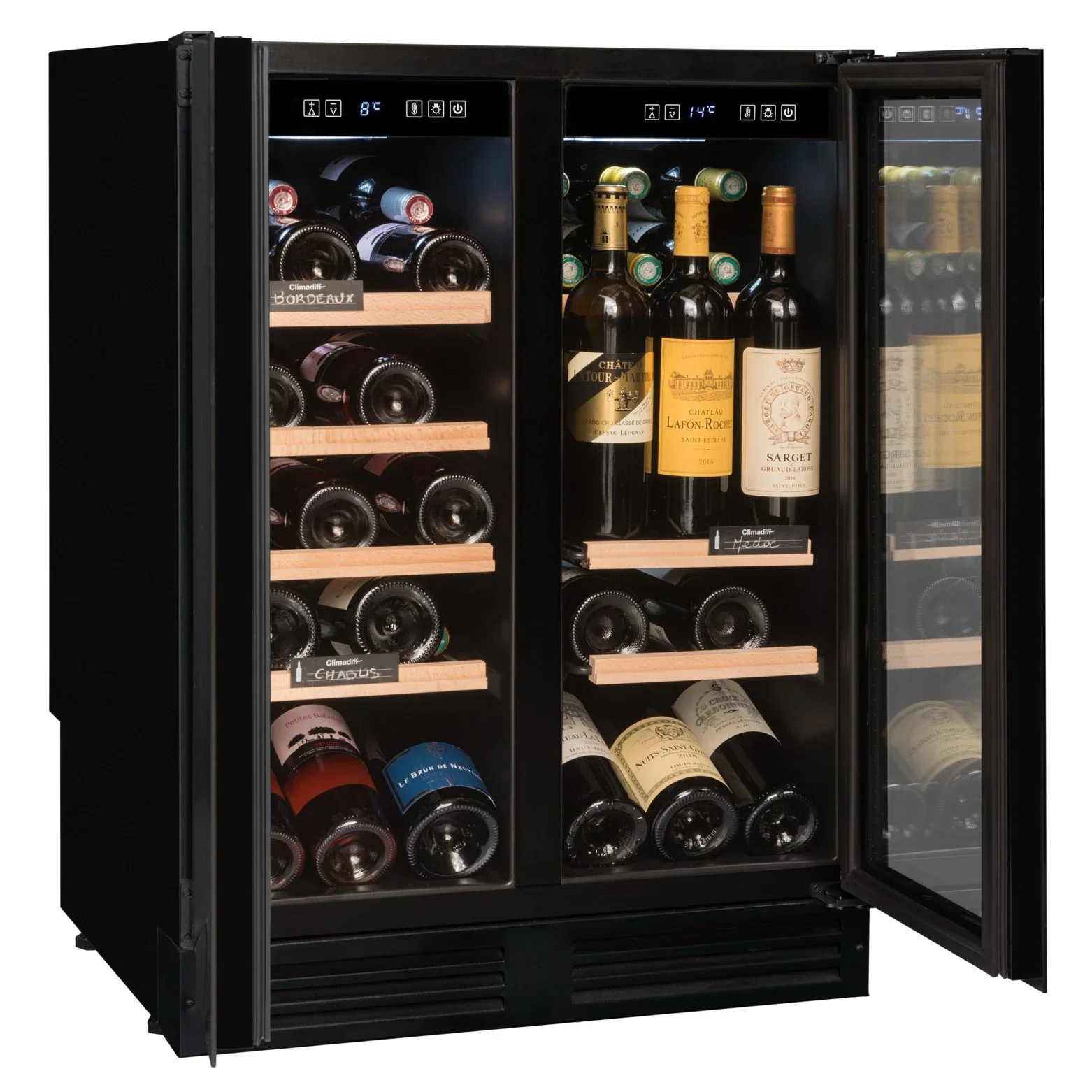 Vinoteca encastrable 49 botellas Avintage AVU49DPB1 doble zona - Image 3