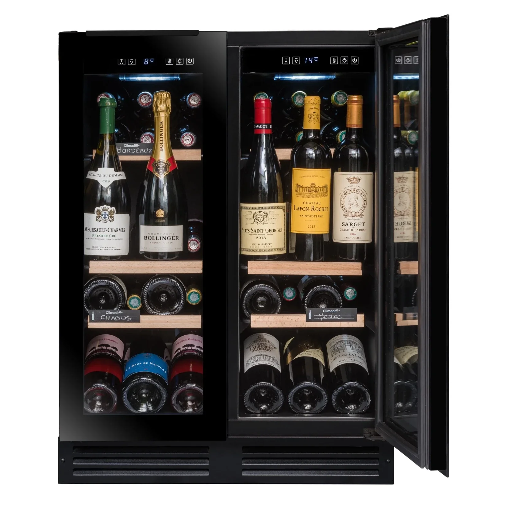 Vinoteca encastrable 49 botellas Avintage AVU49DPB1 doble zona - Image 6