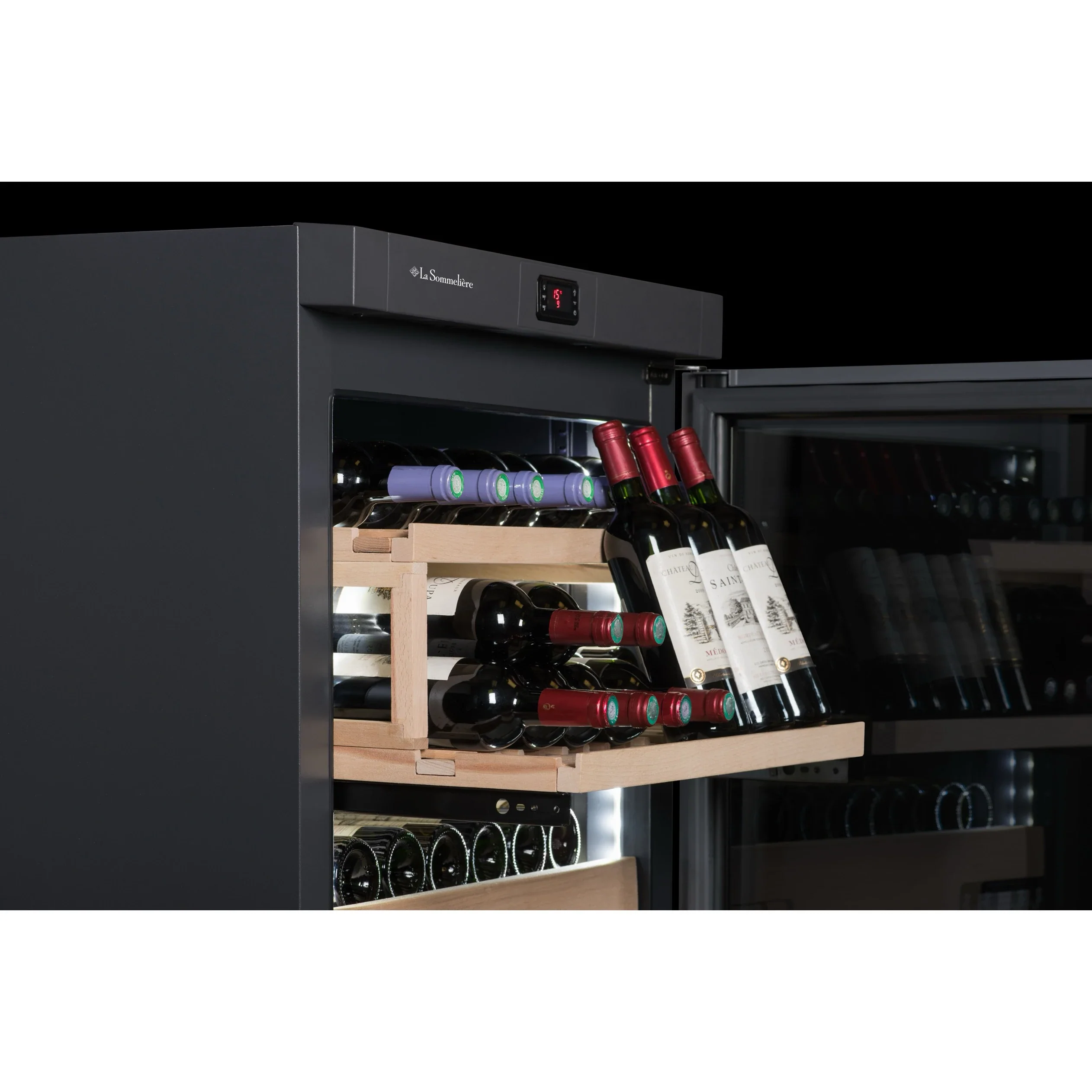 Vinoteca de envejecimiento 166 botellas La Sommelière VIP330VRESTAU Triple zona - Image 15