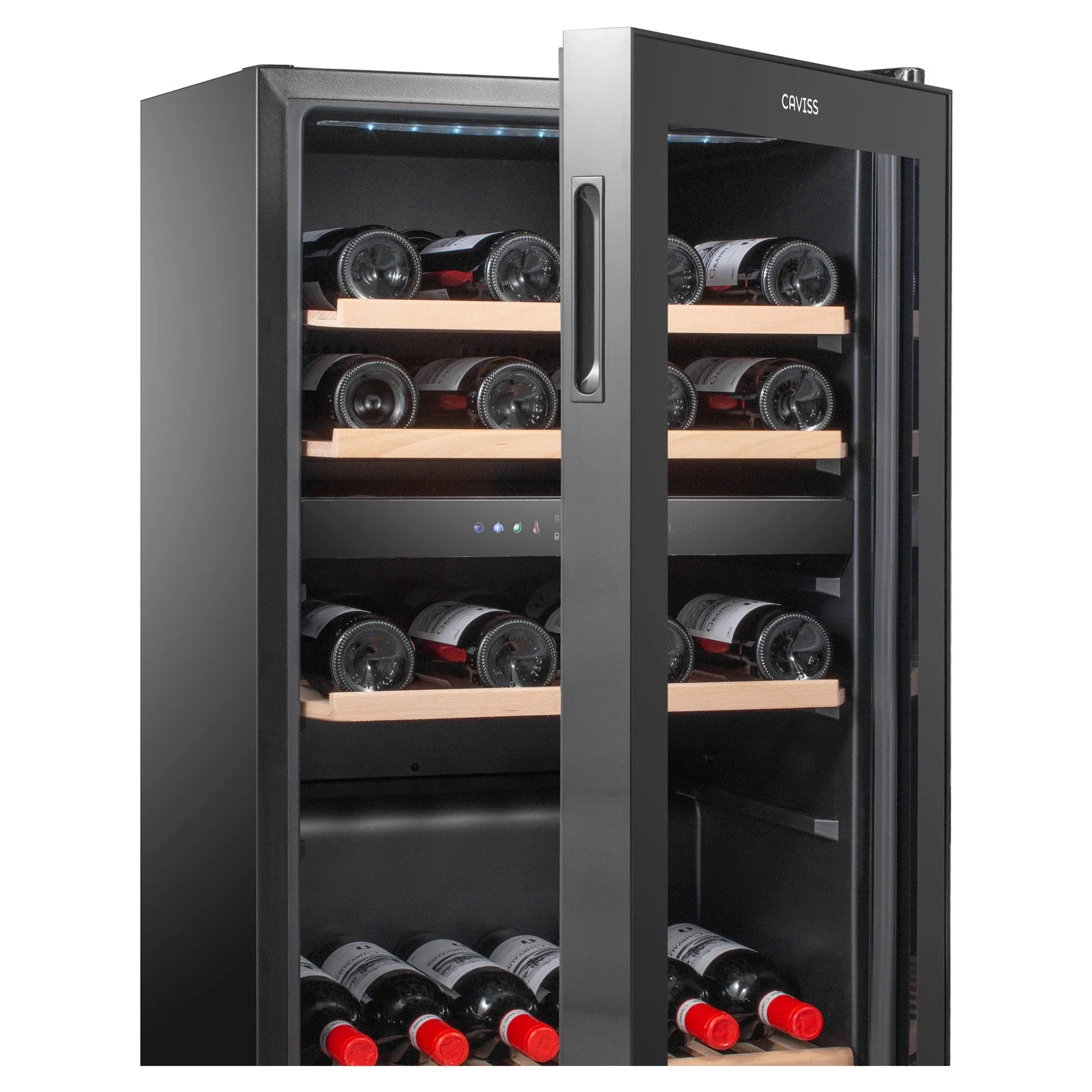 Vinoteca 59 botellas Caviss C259CBEG doble zona - Image 13