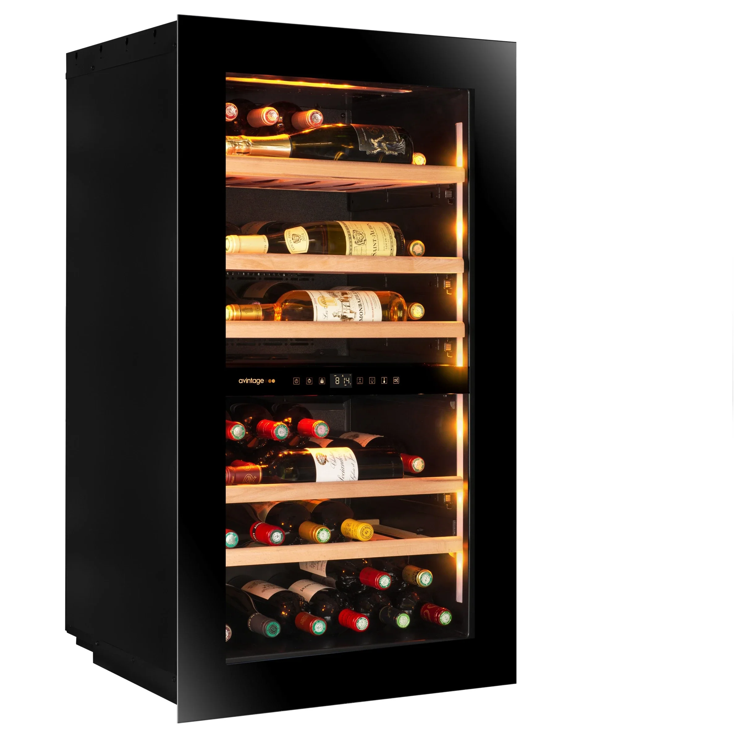 Vinoteca 56 botellas Avintage AVI105PLATINUM doble Zona