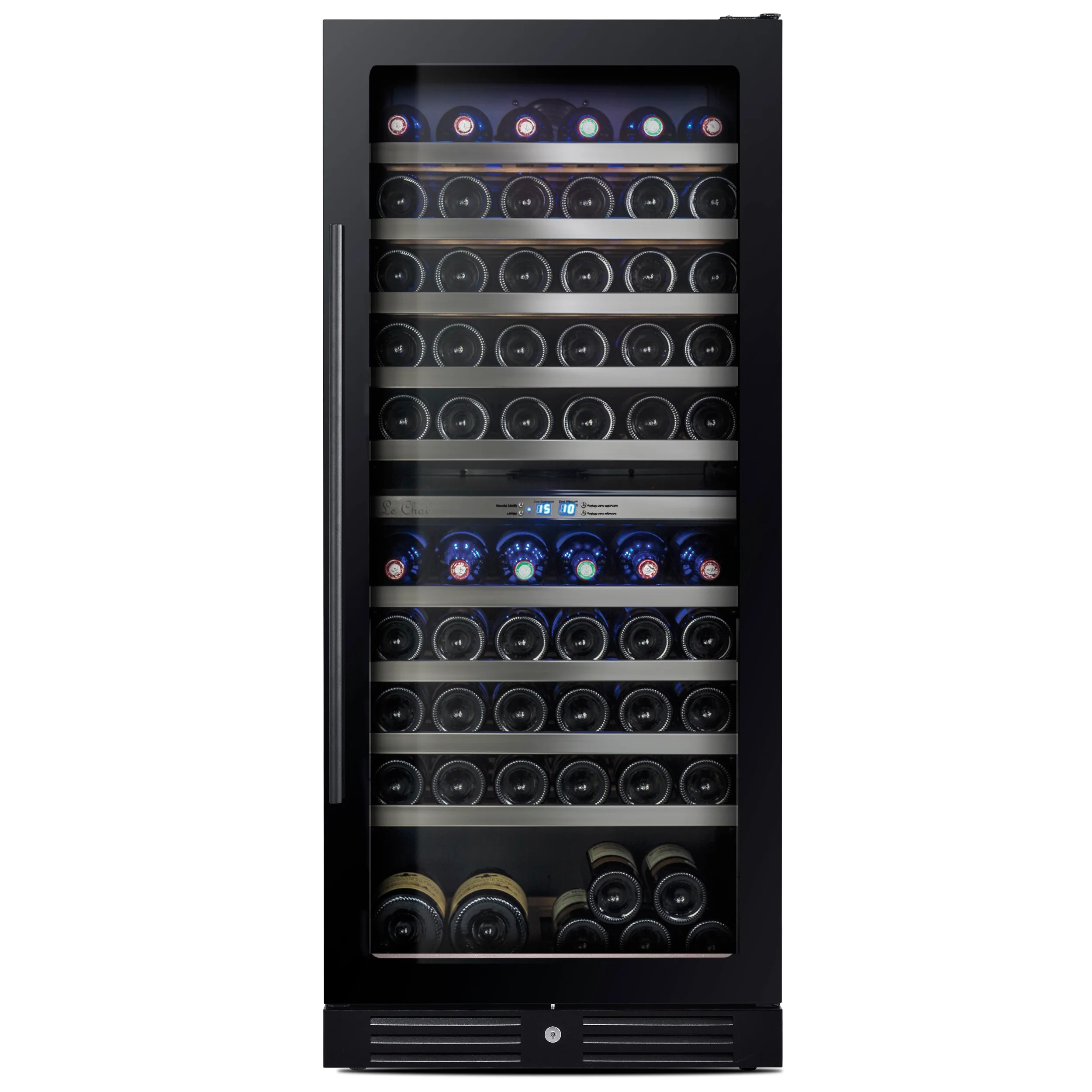 Vinoteca encastrable 100 botellas Le Chai LBN1005 doble zona negro