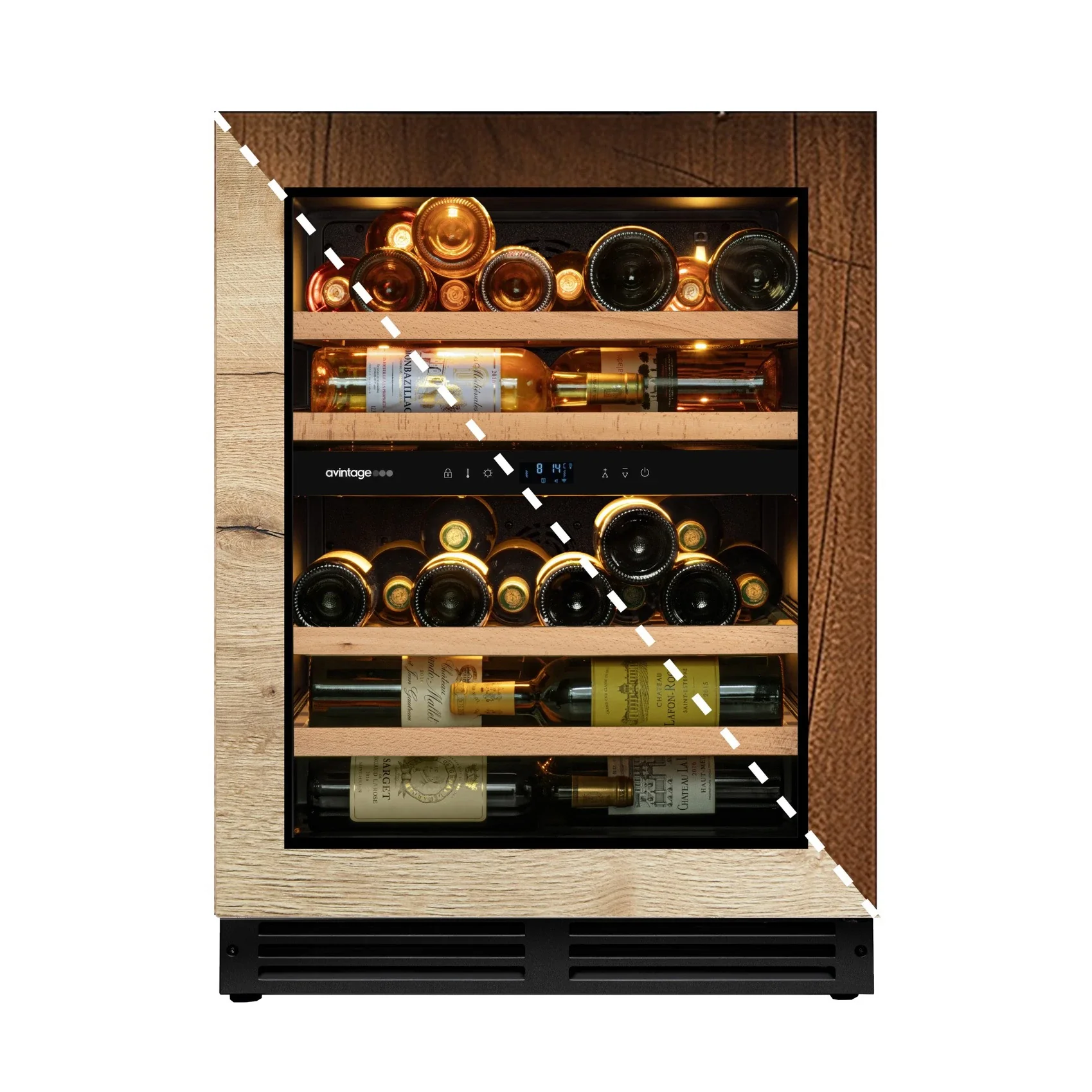 Vinoteca encastrable 47 botellas Avintage AVU50PANEL doble zona - Image 3