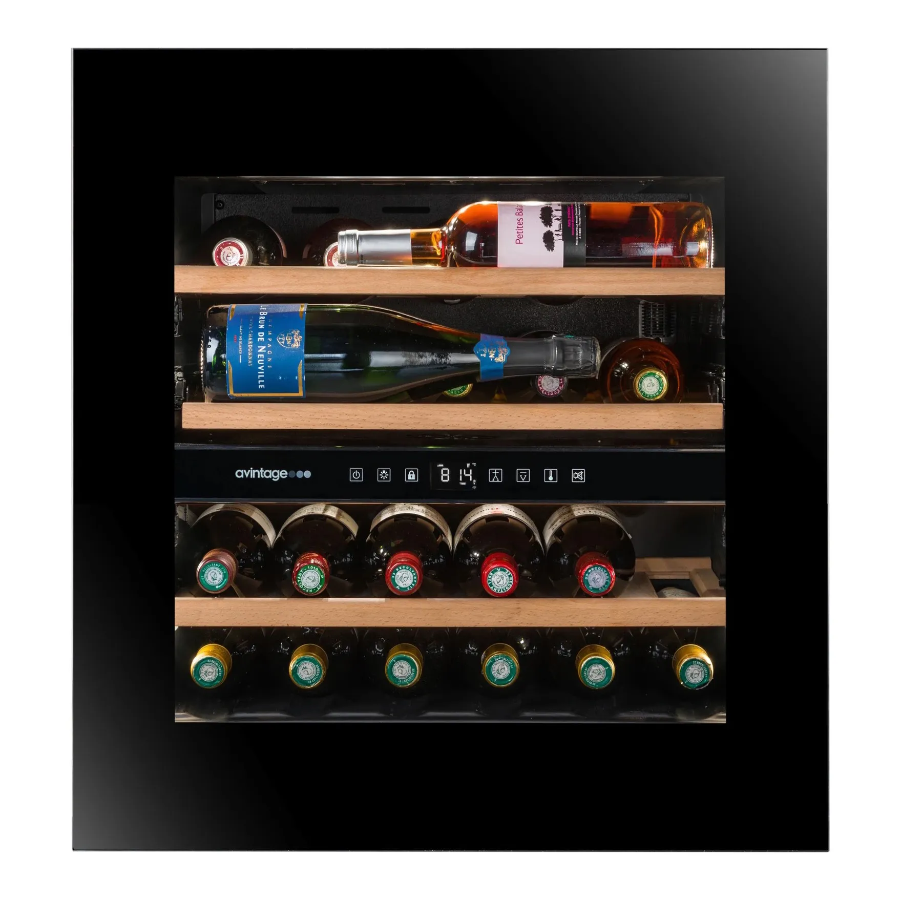 Vinoteca encastrable en columna 24 botellas Avintage AVI60PLATINUM doble zona - OUTLET - Image 5