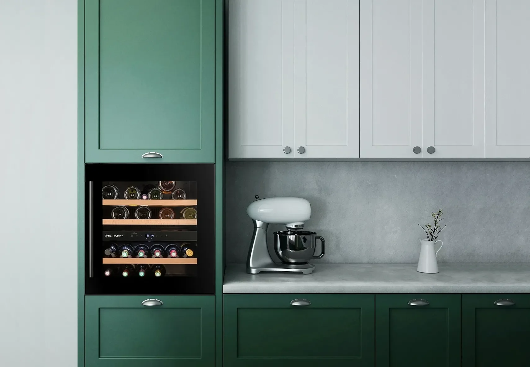 Vinoteca integrable 36 botellas Climadiff CBI40DB1 doble zona - Image 11