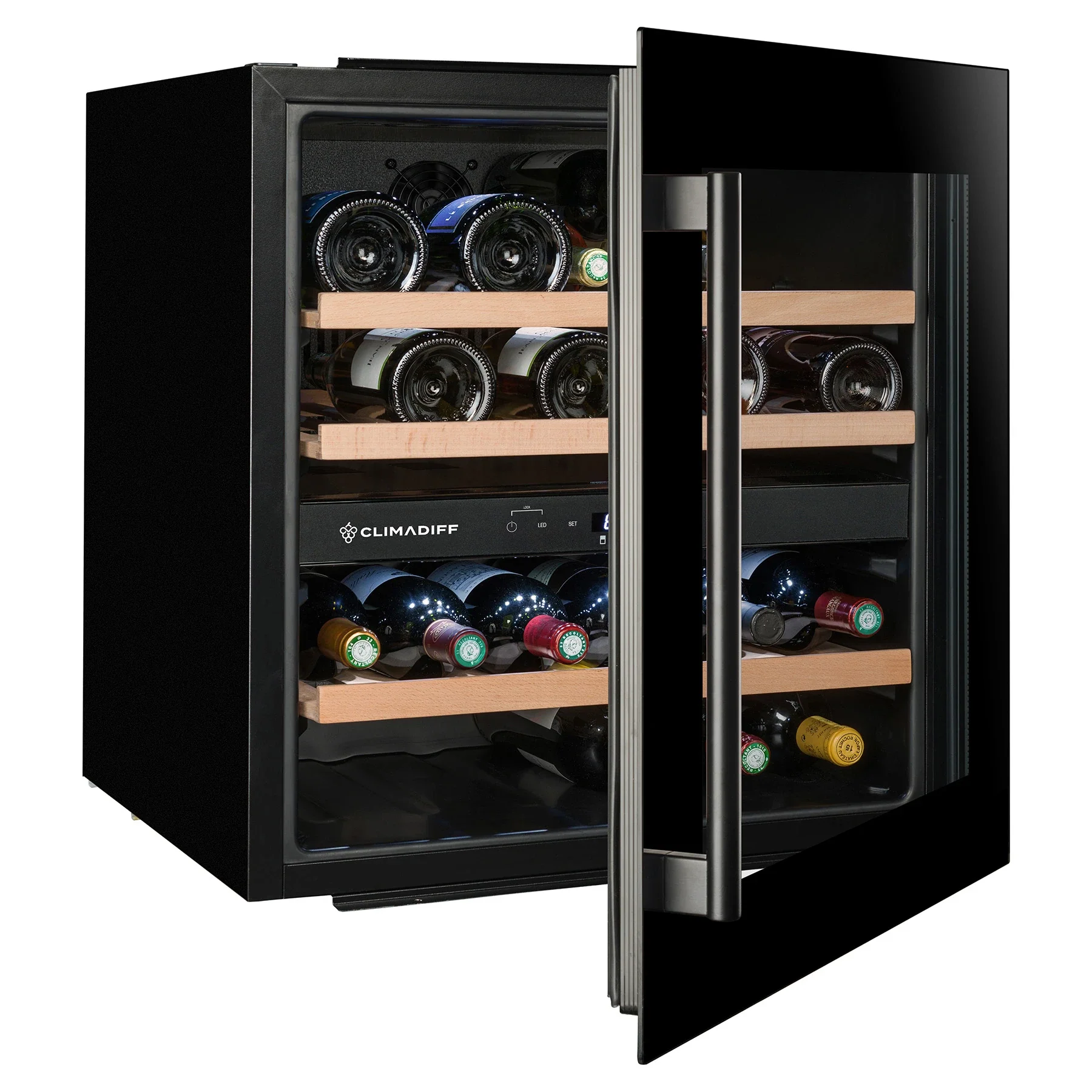 Vinoteca integrable 36 botellas Climadiff CBI40DB1 doble zona - Image 5