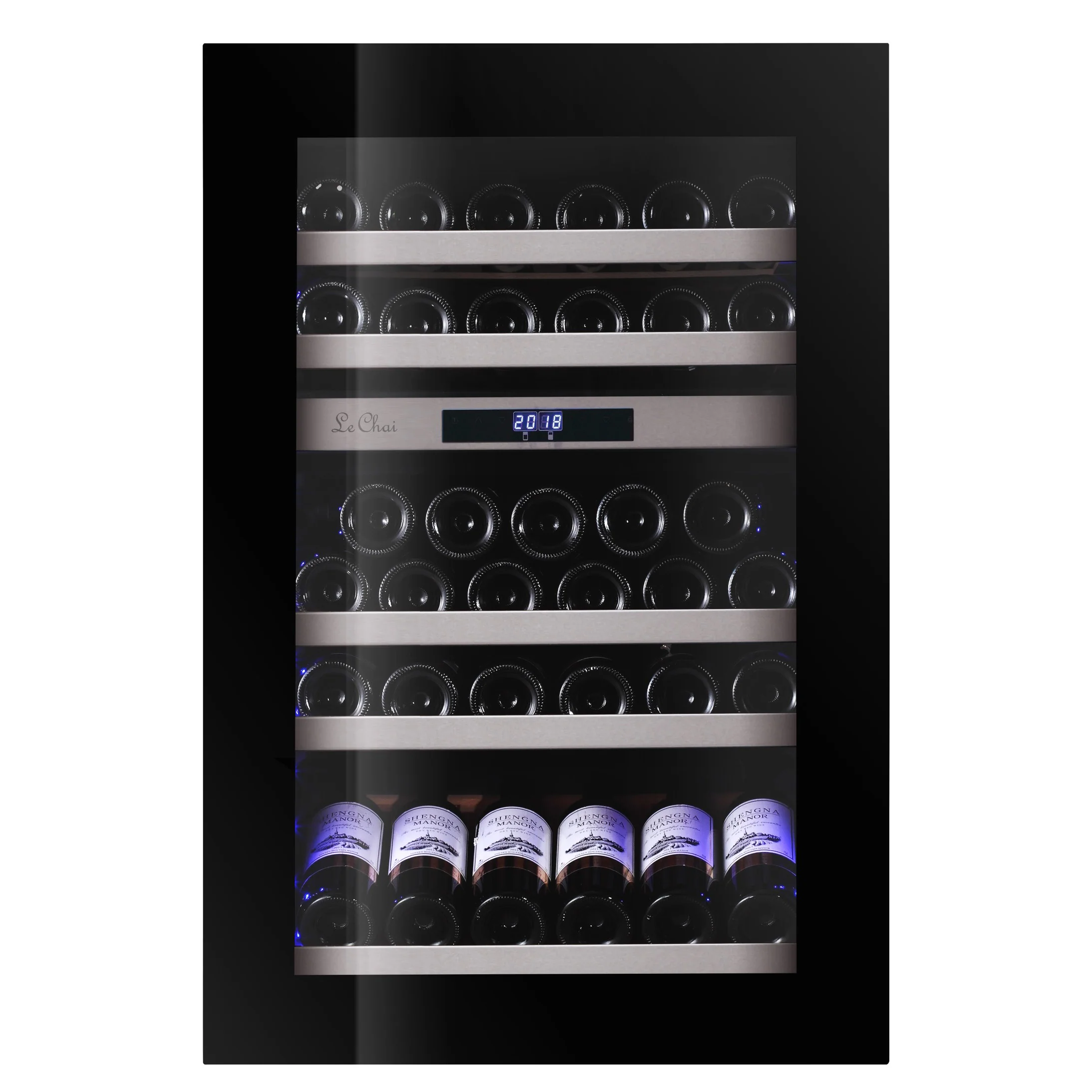 Vinoteca encastrable 46 botellas Le Chai LBN460POV doble zona negro