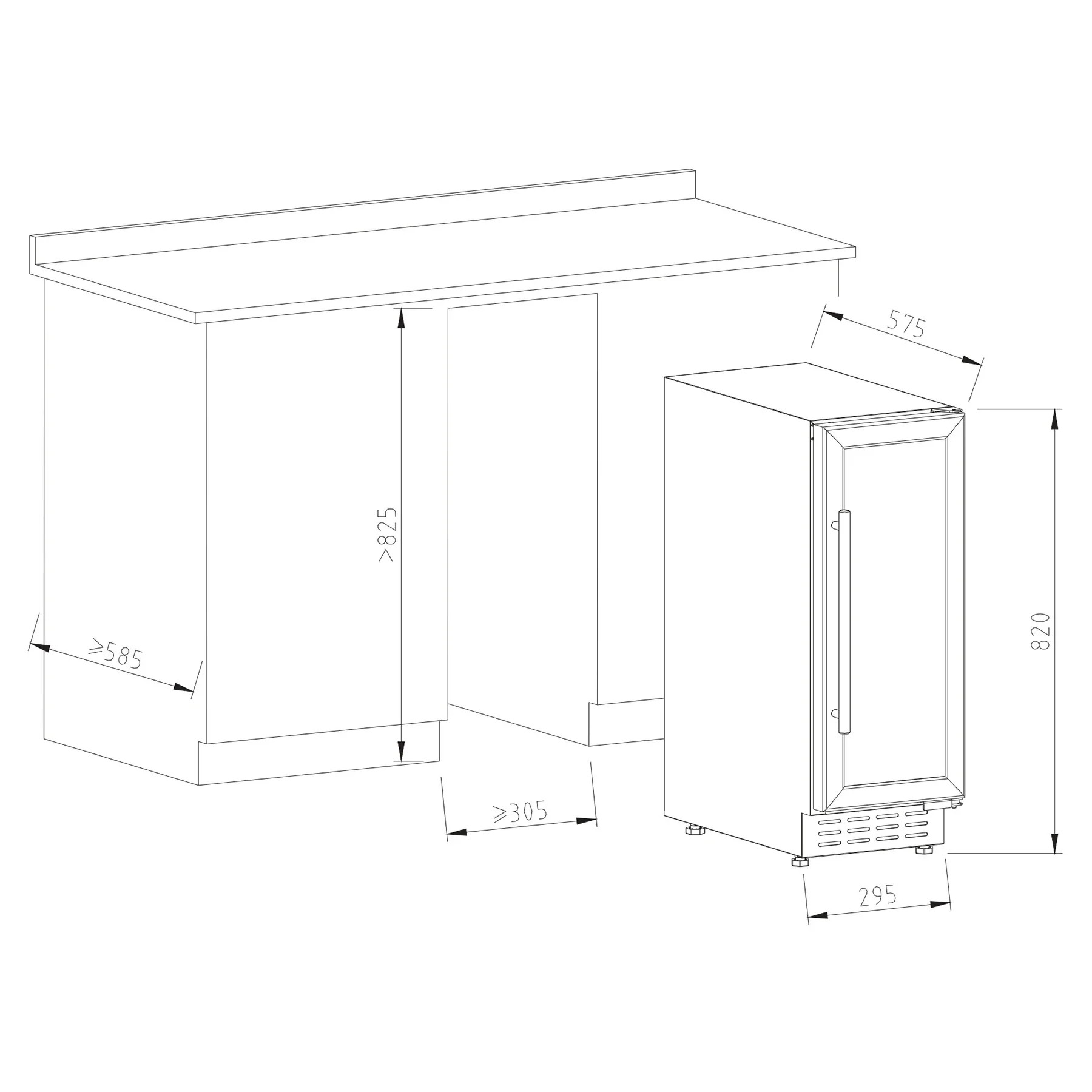 Vinoteca encastrable 20 botellas Vinobox V20 Design Black - Image 7